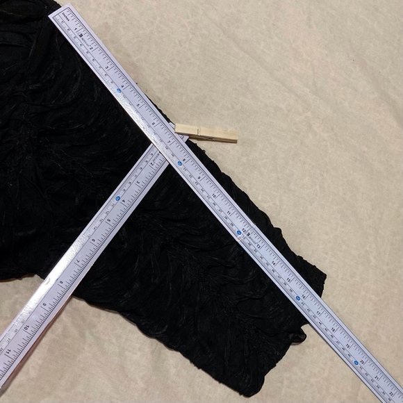 R&M Richards Black Ribbon Formal Jacket with Sequin Embellishments - Picture 5 of 15